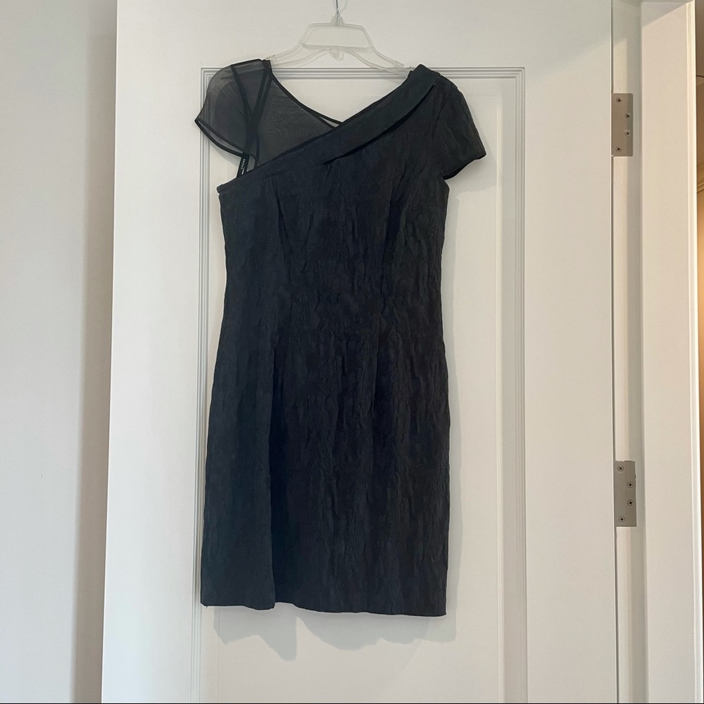 NWT Andrew Marc Black and Blue Cocktail Dress